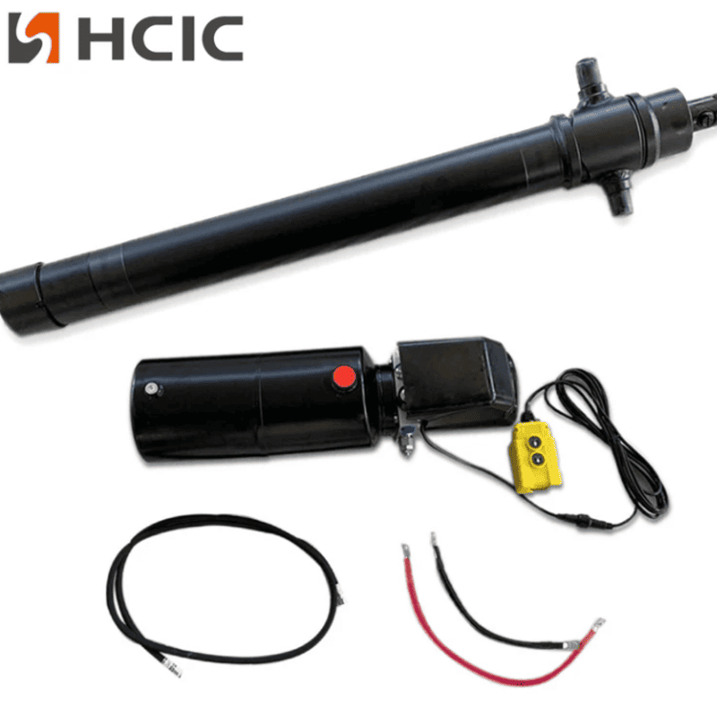 4TG-E90-1000 pótkocsi hidraulikus henger + egyedi erőegység kombó