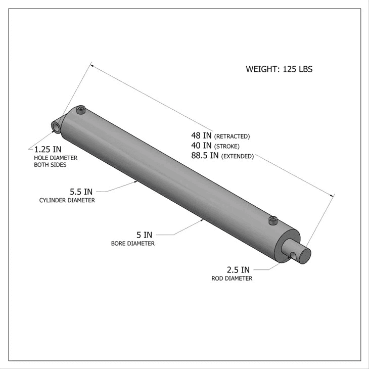 Hidraulikus Non-bypass henger
