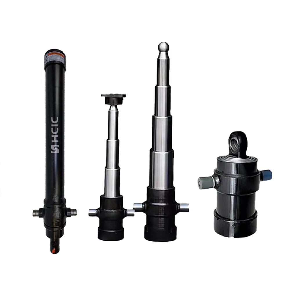 Kis pótkocsi többfokozatú hidraulikus henger