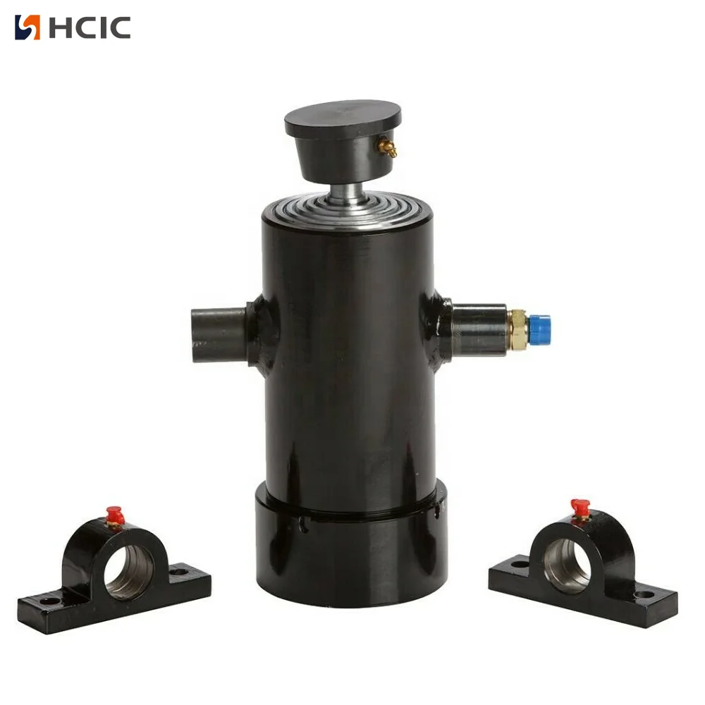 Billenő pótkocsi alváz kis teleszkópos hidraulikus henger